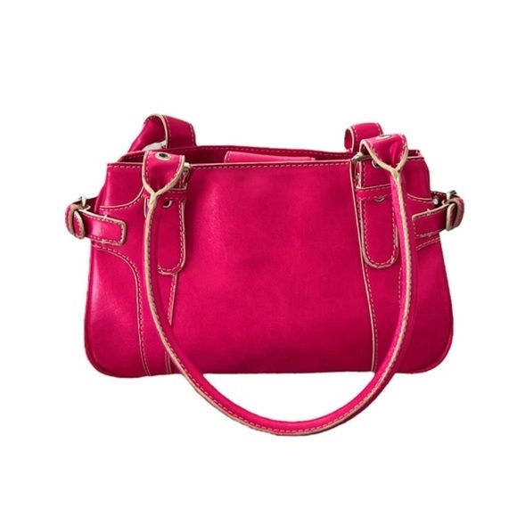 Handbags - Vintage Y2K Hot Pink Shoulder‎ Bag Purse Barbie Faux Leather